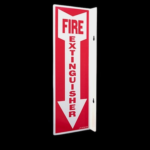 4" x 12" Rigid Plastic 90 Degree Angle Sign