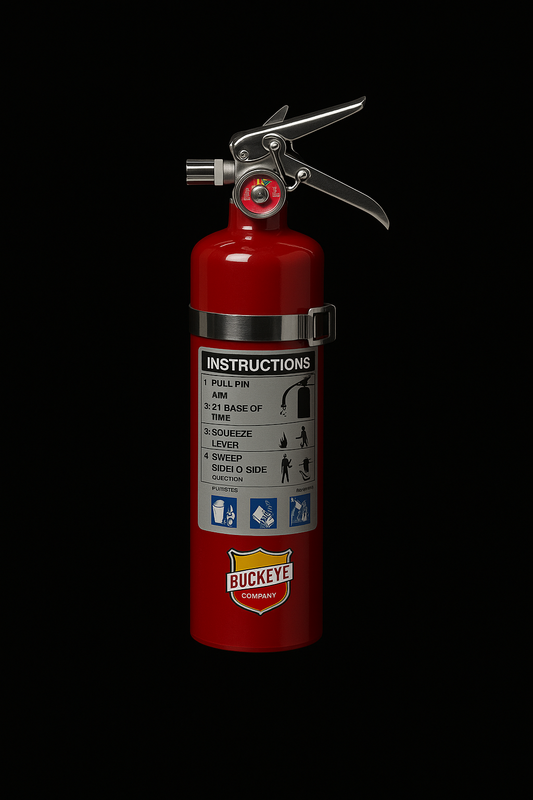 Buckeye 2.5lb fire extinguisher with Vehicle Bracket