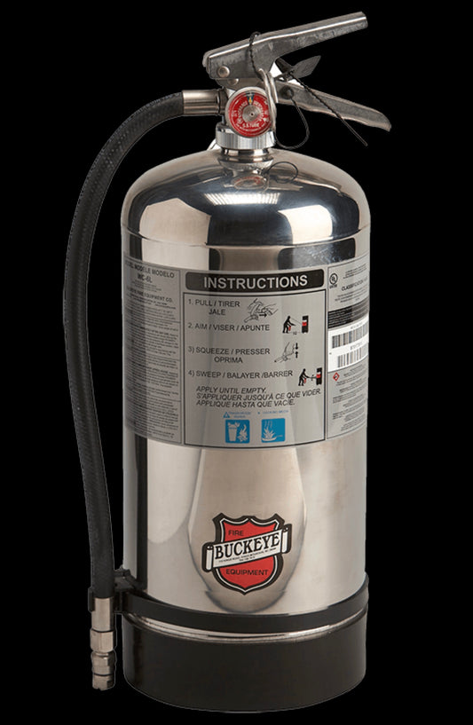 Buckeye 6 Liter Wet Chemical Fire Extinguisher with Wall Hanger