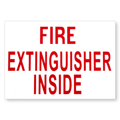 4" x 3" Vinyl Sign with Self Adhesive