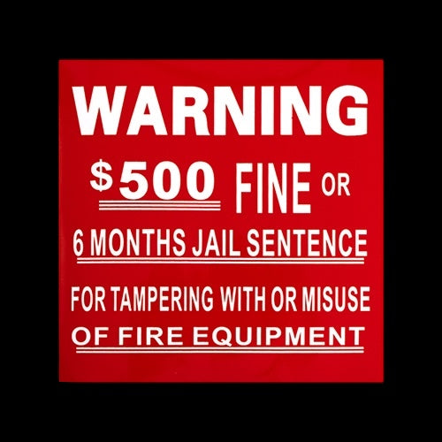 4" x 4" Vinyl Sign with Self Adhesive