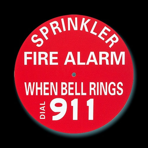 Sprinkler Alarm Sign