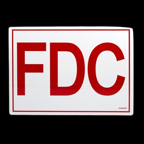 FDC Aluminum Sign with 6" Letters