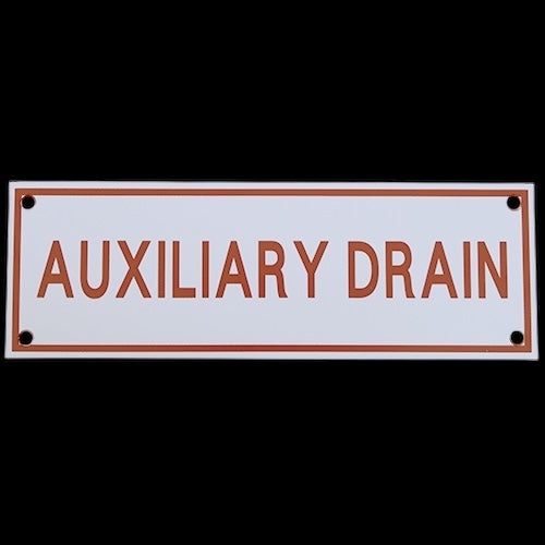 Auxiliary Drain