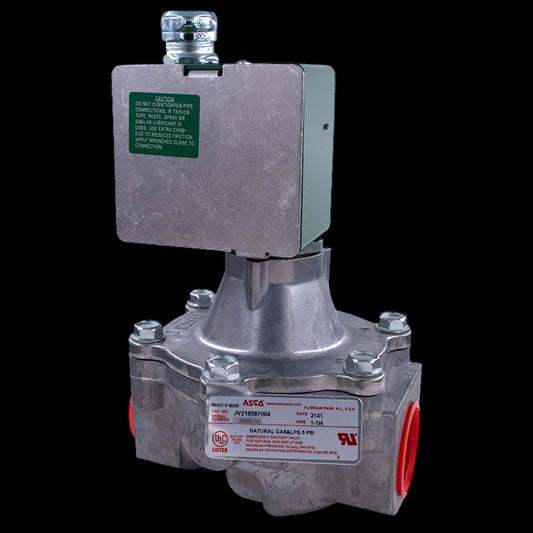 Asco Gas Valve 1-1/4" Pull to Close