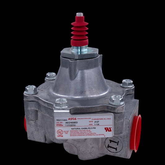 Asco Gas Valve 1-1/4" Release to Close